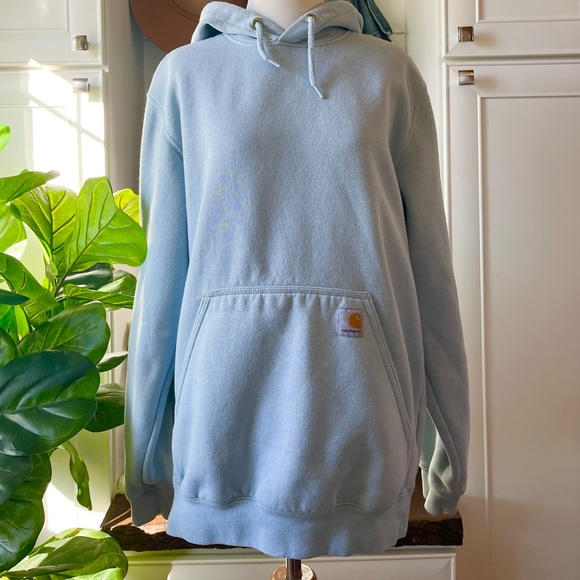 Mens Carhartt Logo Hoodie Tourmaline
Heather - Picture 3 of 5